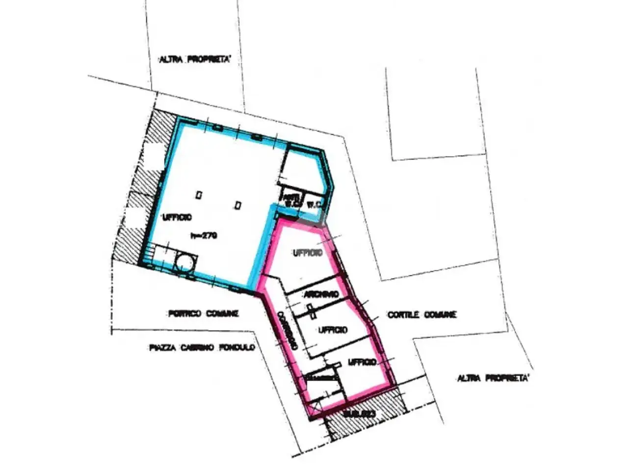 Ufficio in Piazza C. Fondulo 11, Soncino, {3} - Planimetria 1
