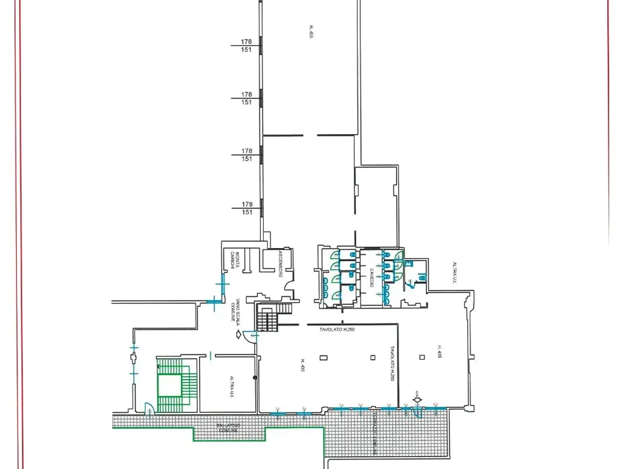 Ufficio in Via Privata Oslavia 17, Milano, {3} - Planimetria 1