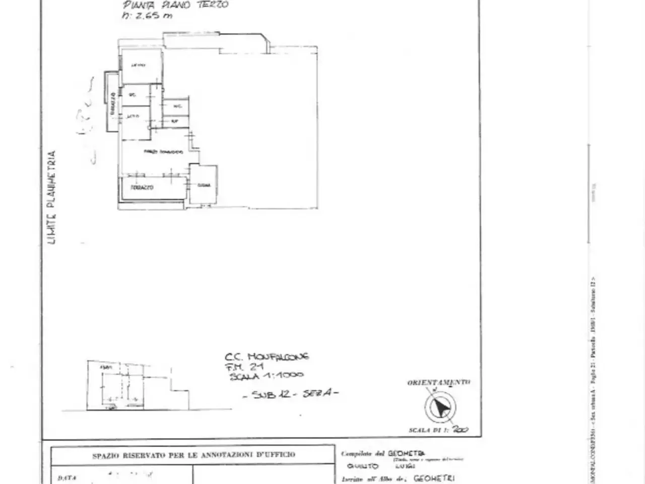 Trilocale in vendita, Via Giuseppe Garibaldi 64a, Monfalcone - Planimetria 1