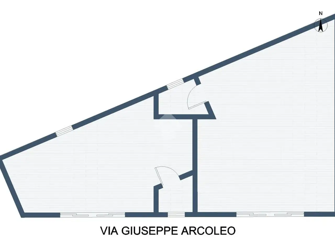 Negozio in Via Giuseppe Arcoleo 15, Palermo, {3} - Planimetria 1