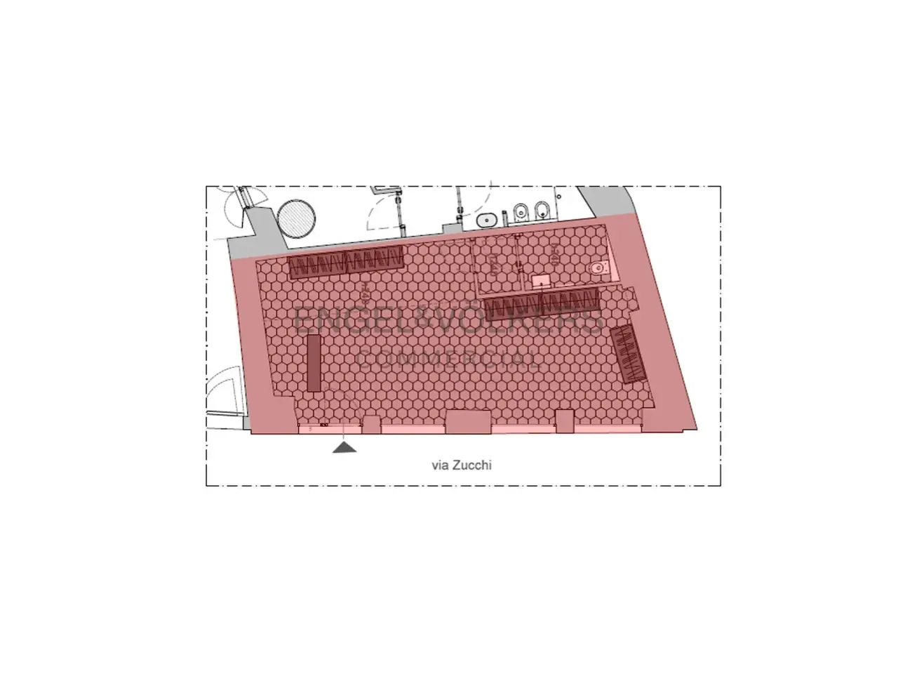 Negozio in Via Bartolomeo Zucchi 31, Monza, {3} - Planimetria 1