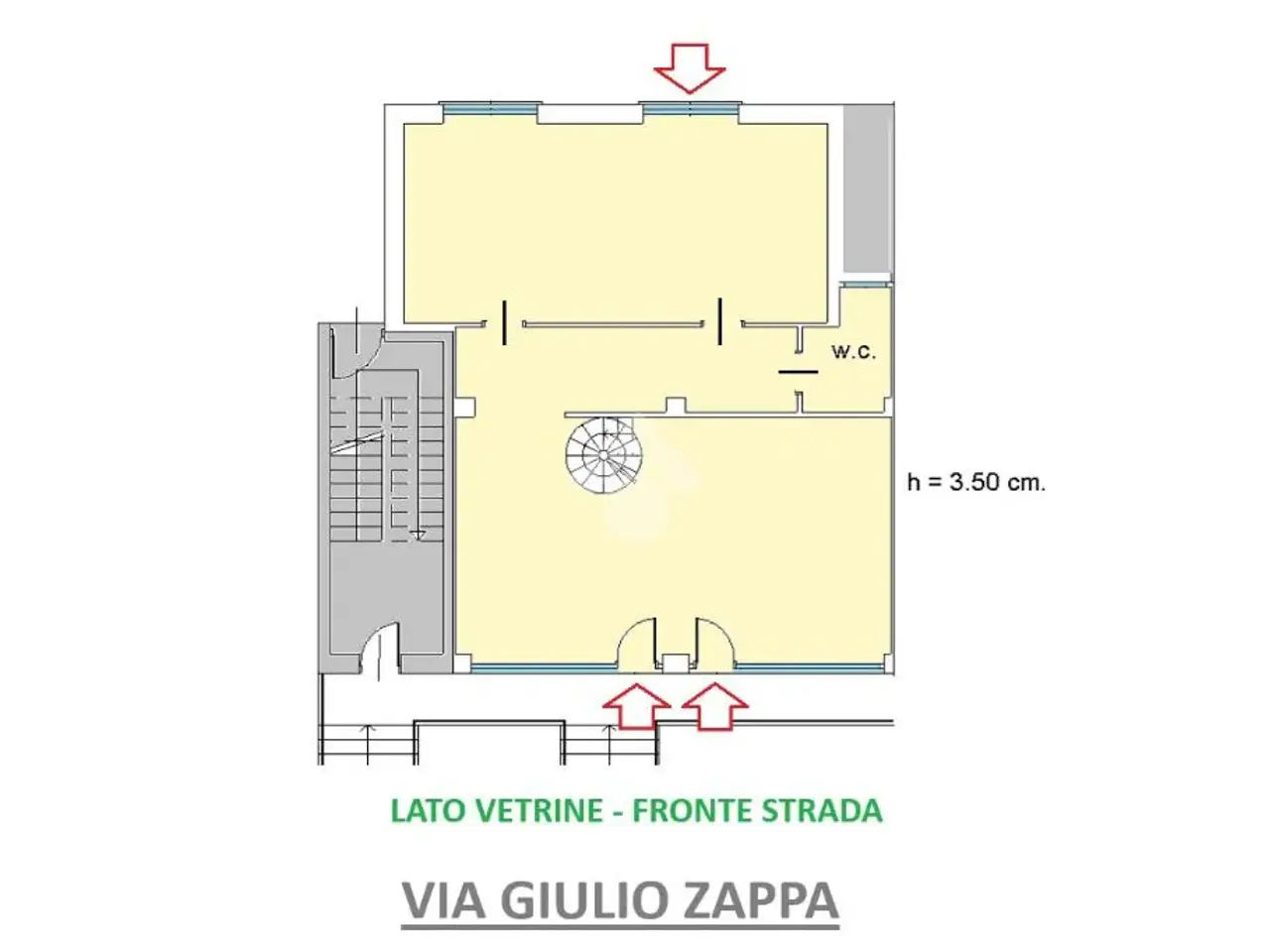 Negozio in Via Zappa 35, Besana In Brianza, {3} - Planimetria 1