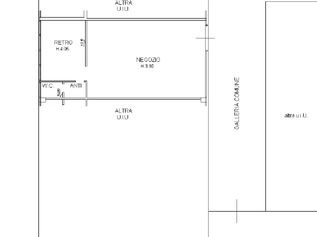 Negozio in Via Luigi Pirandello, Bologna, {3} - Planimetria 1