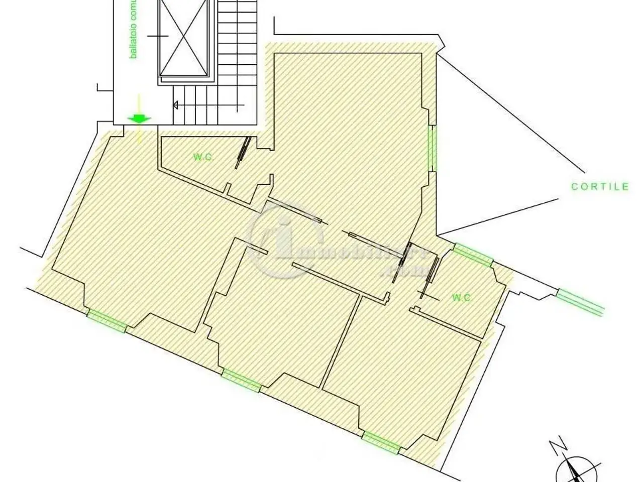 Ufficio in Via Dante, Milano, {3} - Planimetria 1