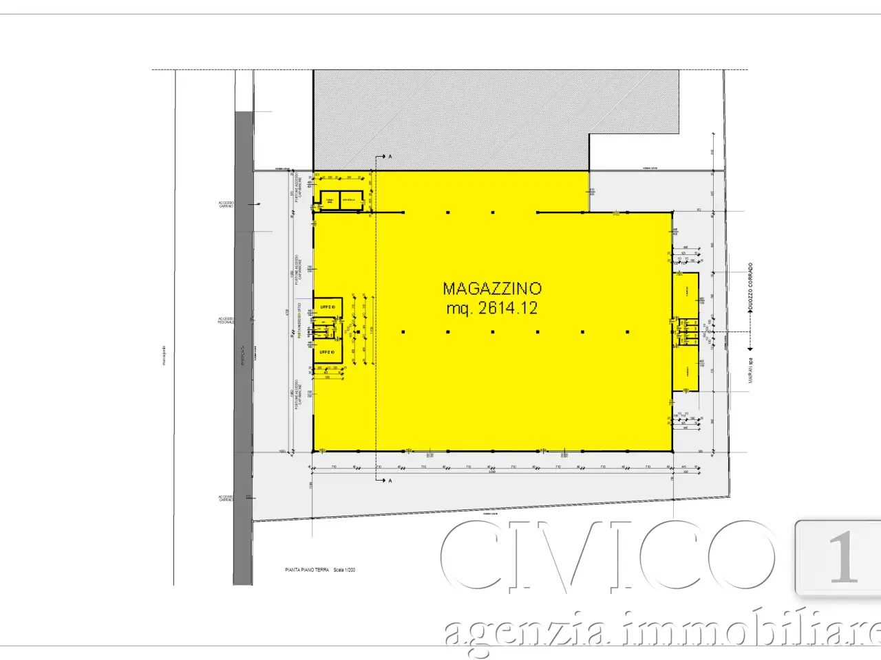 Capannone in Viale dell' Industria, Rubano, {3} - Planimetria 1