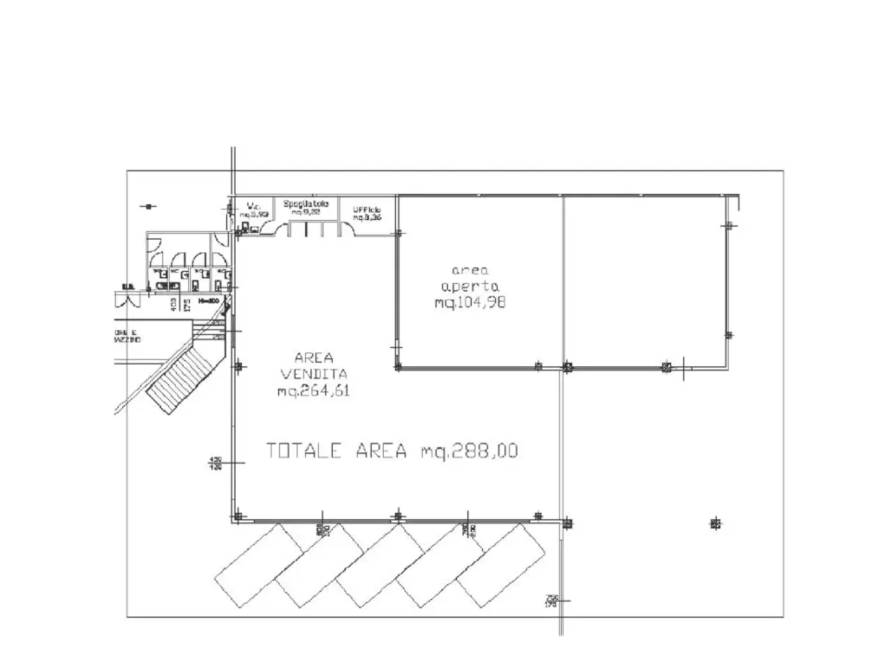 Esercizio commerciale in Via Roma, Ponsacco, {3} - Planimetria 1