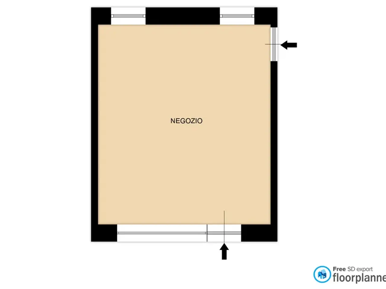 Negozio in Via Giuseppe Garibaldi 33, Cinisello Balsamo, {3} - Planimetria 1