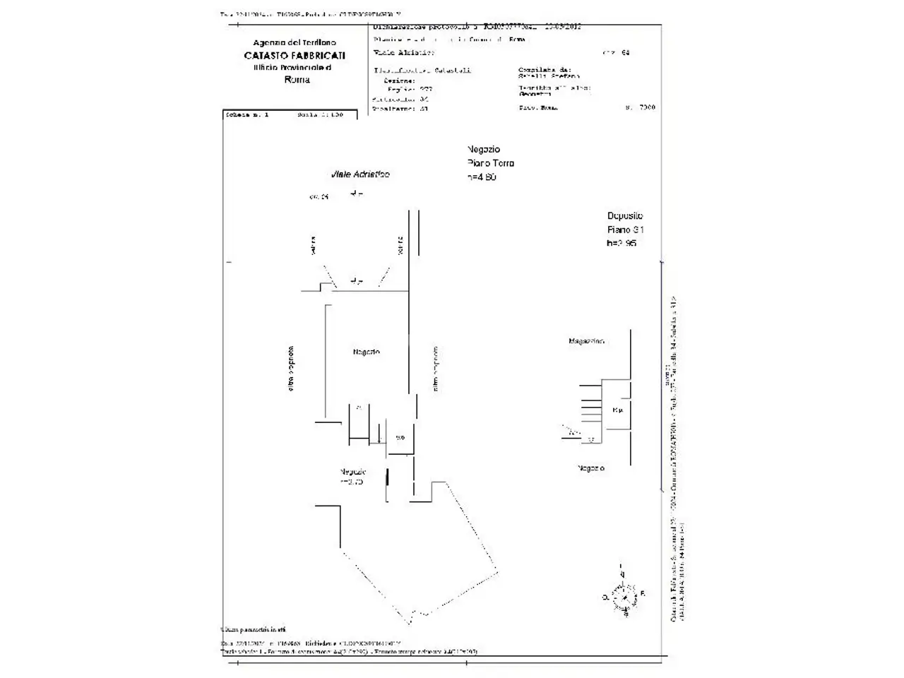 Negozio in Viale Adriatico 64, Roma, {3} - Planimetria 1