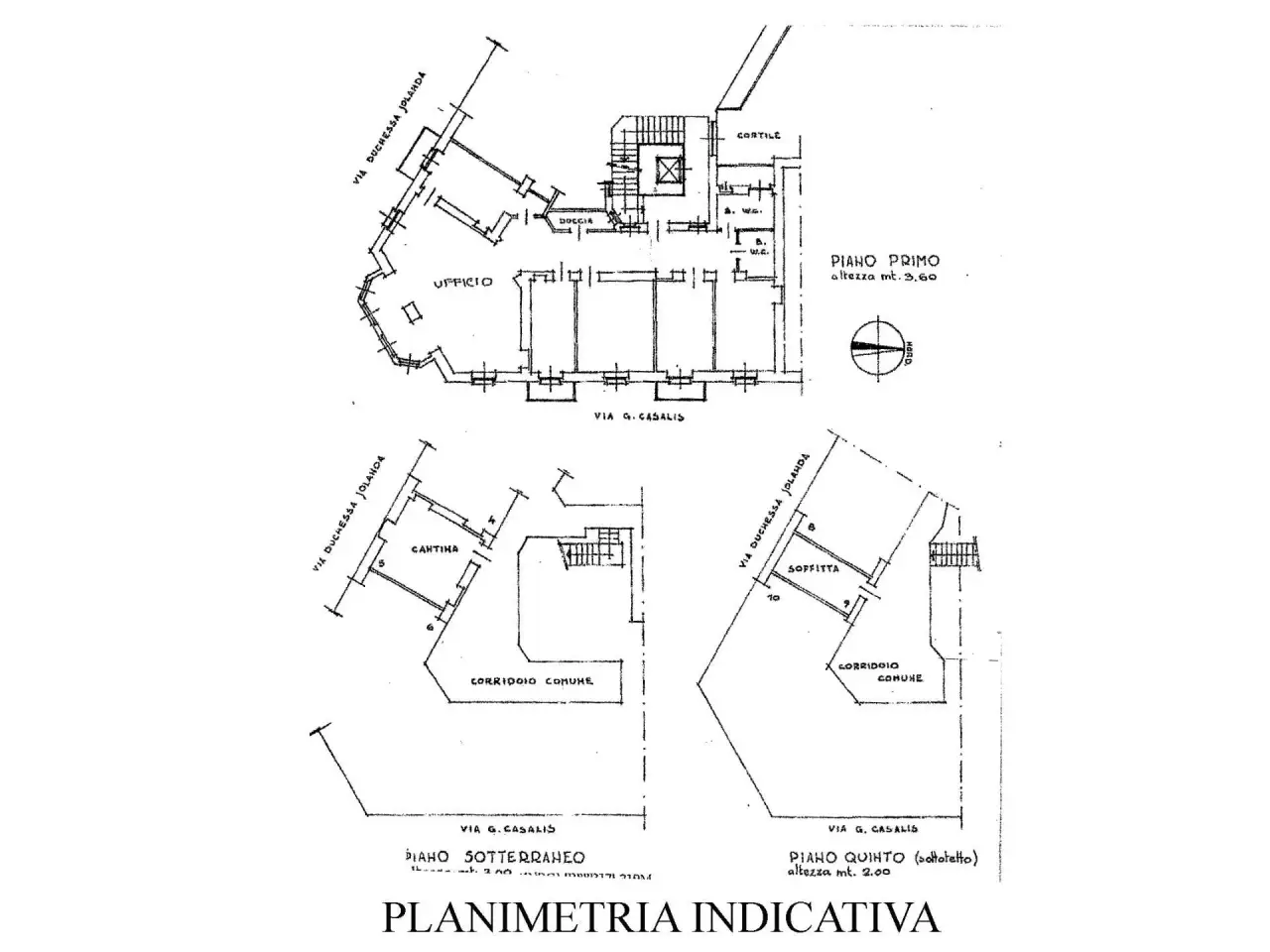 Ufficio in Via Goffredo Casalis, Torino, {3} - Planimetria 1