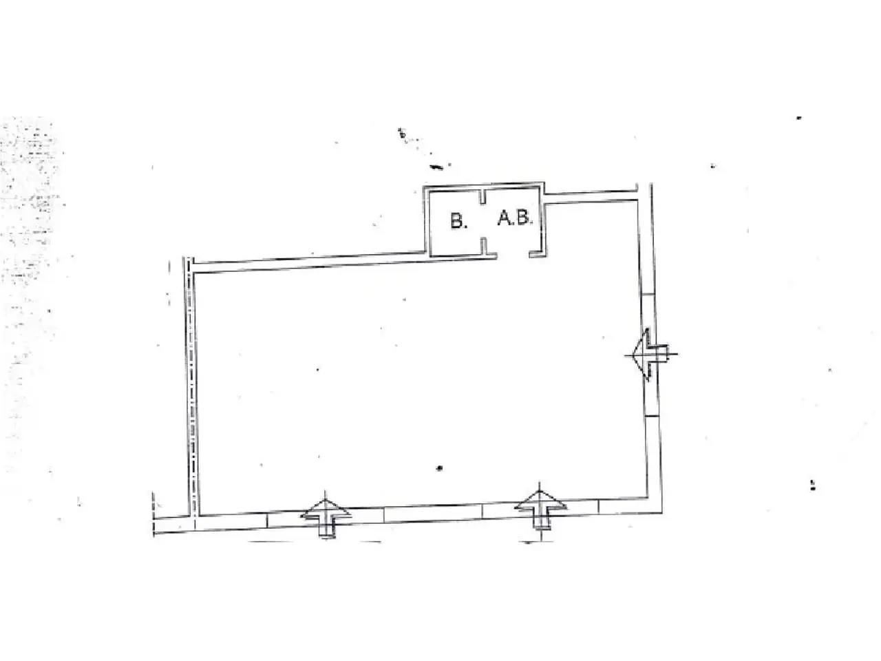 Negozio in Via Nuoro, Montalto Uffugo, {3} - Planimetria 1