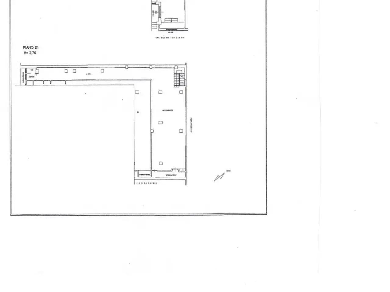 Negozio in Via Oderisi da Gubbio 250, Roma, {3} - Planimetria 1