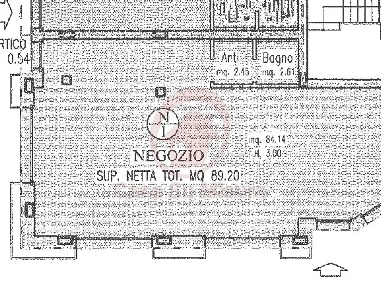 Negozio in Via Bachelet, Vigonza, {3} - Planimetria 1