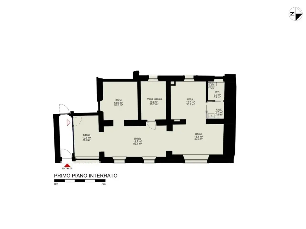 Ufficio in Via Monte Valderoa 2, Feltre, {3} - Planimetria 1