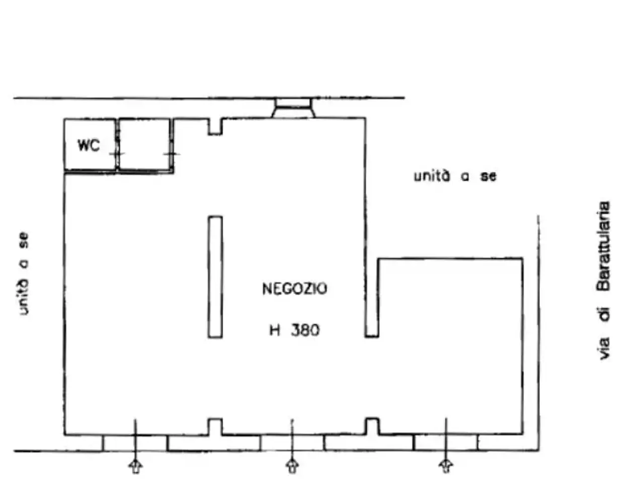 Negozio in Piazza Francesco Domenico Guerrazzi 10, Pisa, {3} - Planimetria 1