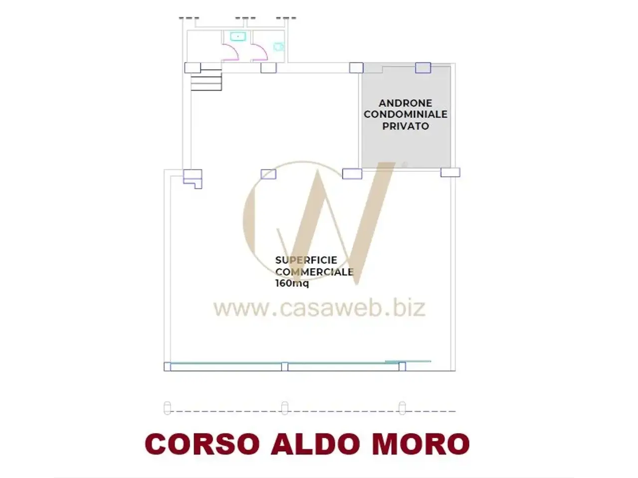 Negozio in Corso Aldo Moro, Santa Maria Capua Vetere, {3} - Planimetria 1