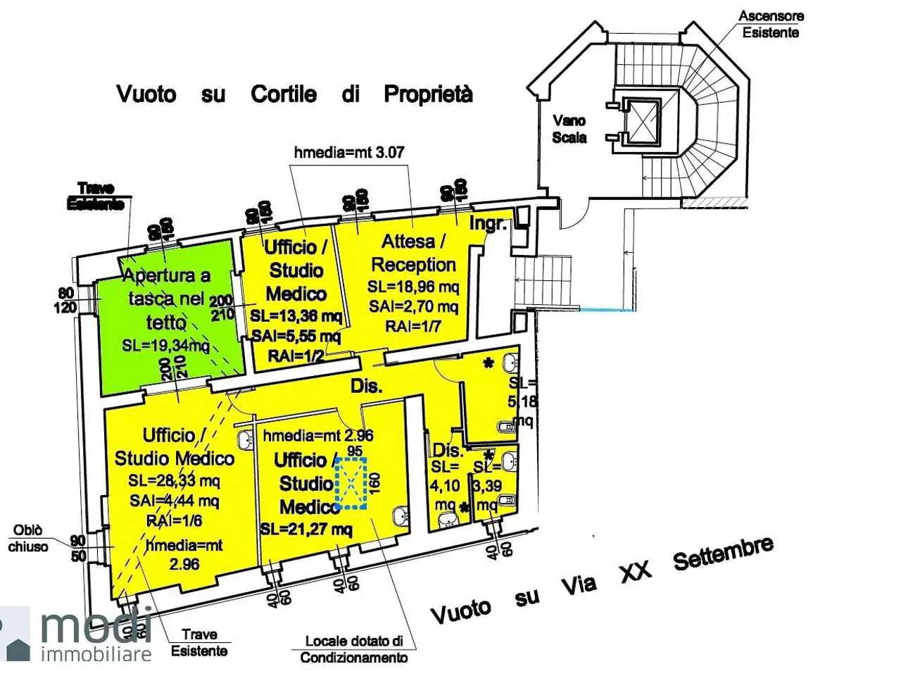 Ufficio in Via XX Settembre 24, Crema, {3} - Planimetria 1