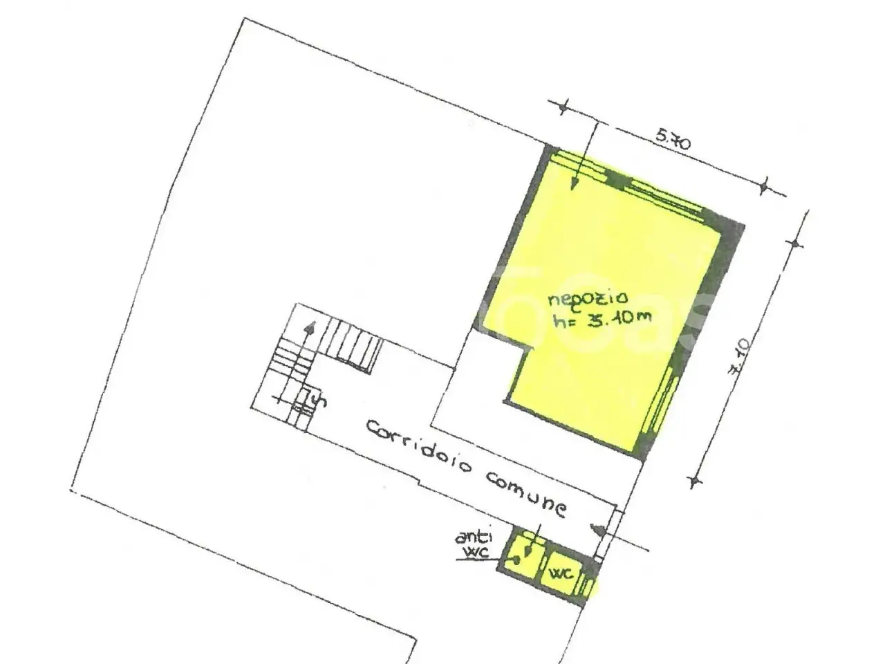 Negozio in Via Legione Trentina 10, Tione Di Trento, {3} - Planimetria 1
