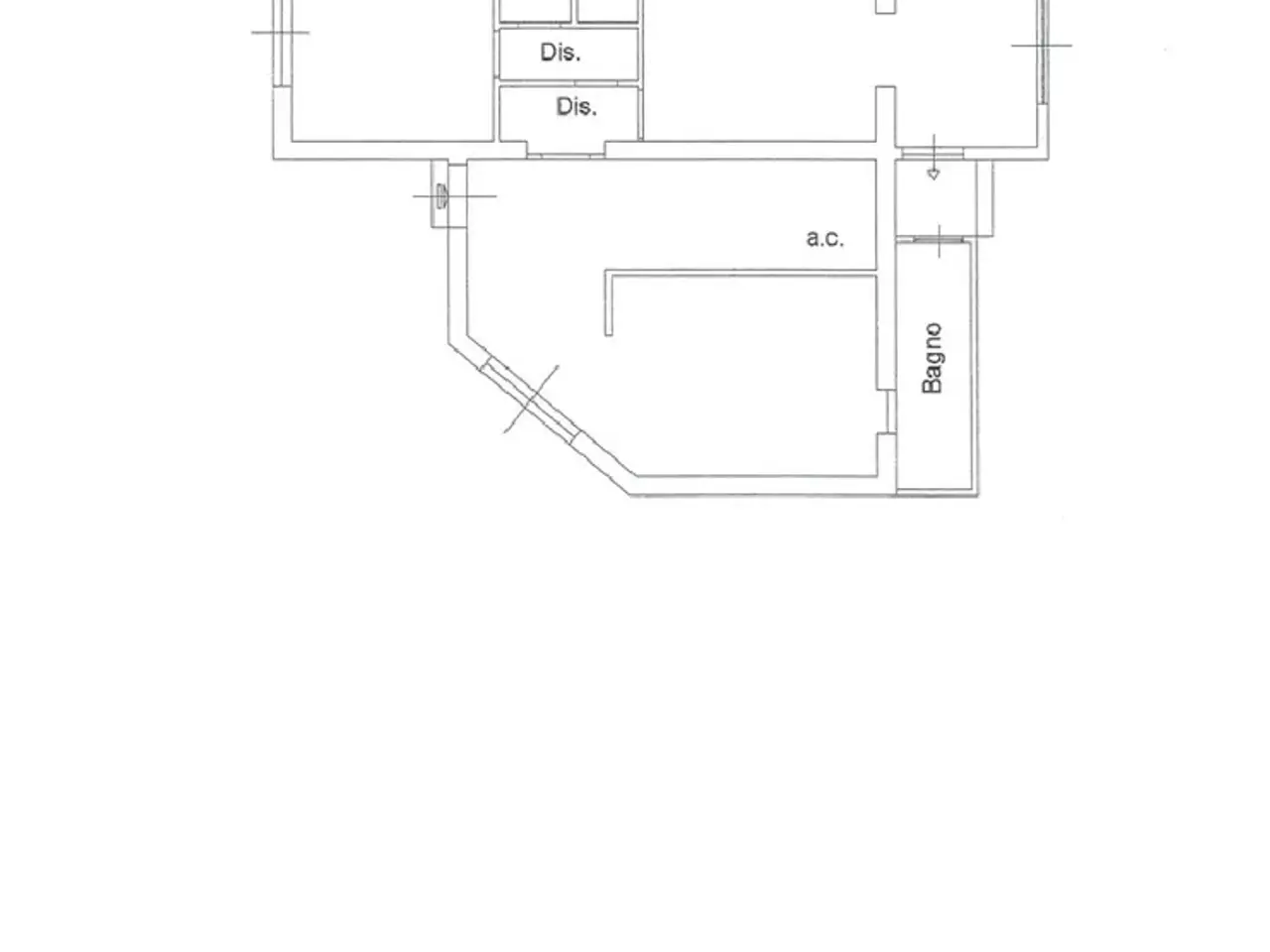 Esercizio commerciale in Via Trincea delle Frasche, Fiumicino, {3} - Planimetria 1