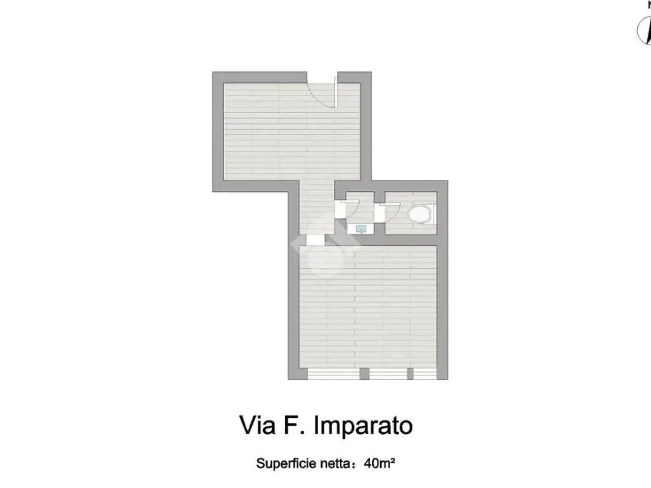 Ufficio in Via Ferrante Imparato 495, Napoli, {3} - Planimetria 1