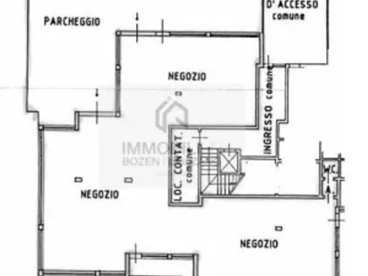Negozio in Via Maso della Pieve 2, Bolzano, {3} - Planimetria 1