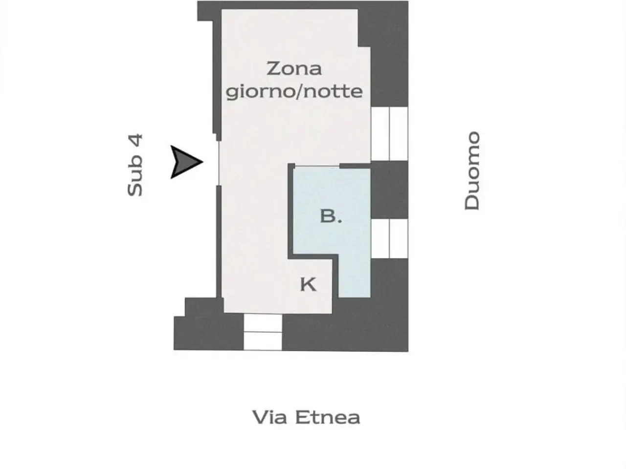 Trilocale in vendita, Via Etna 4, Sant'Agata di Militello - Planimetria 1