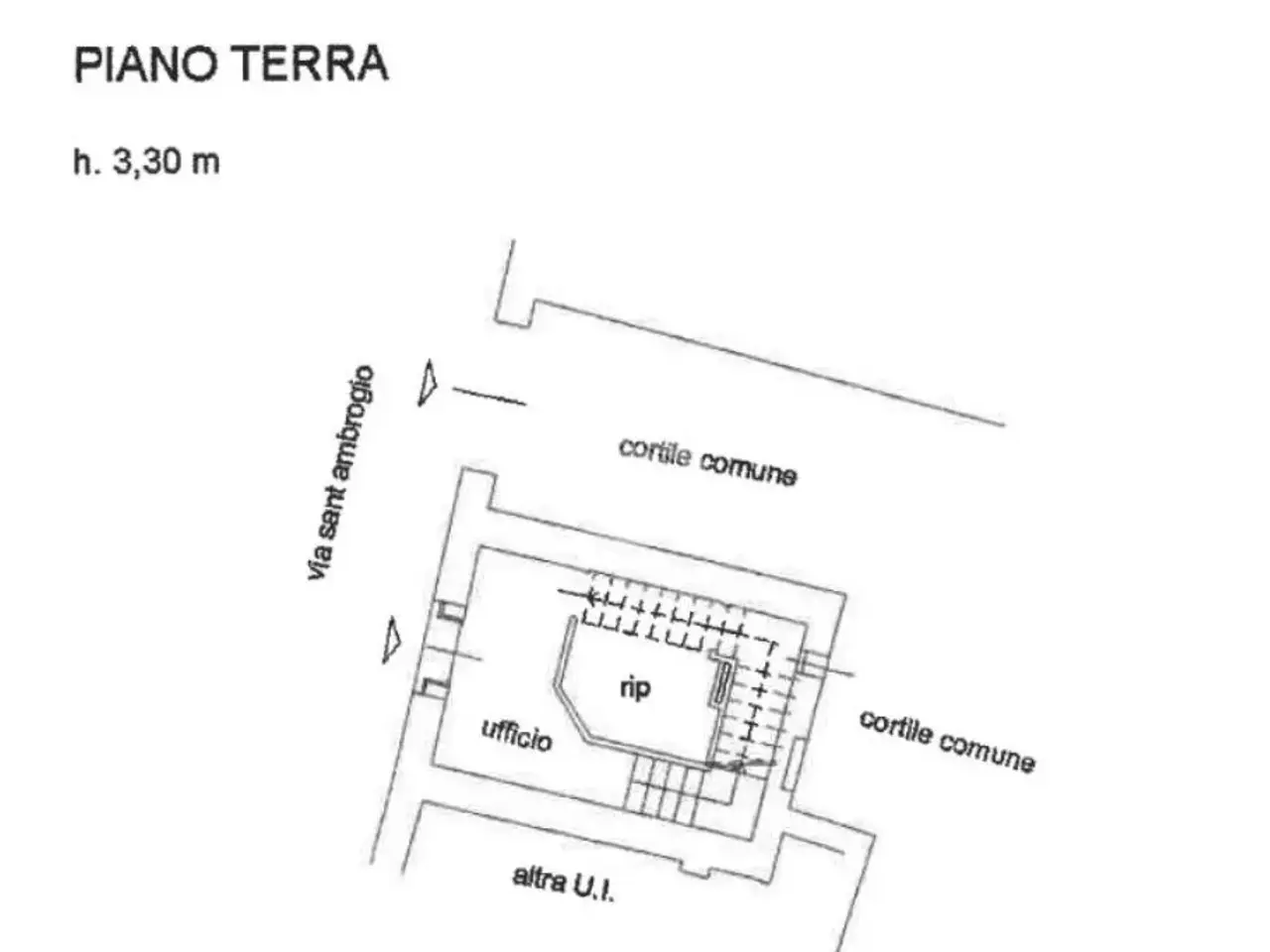 Ufficio in Via Sant'Ambrogio 6, Carate Brianza, {3} - Planimetria 1