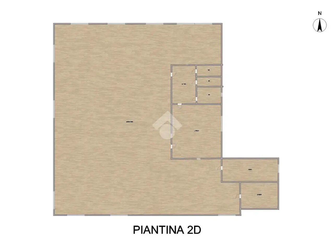 Capannone in Via Benedetto Croce 17, Leno, {3} - Planimetria 1