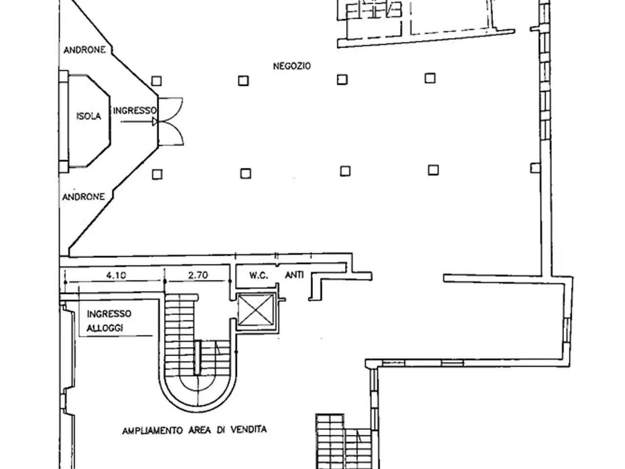 Negozio in Via Terme, Battaglia Terme, {3} - Planimetria 1