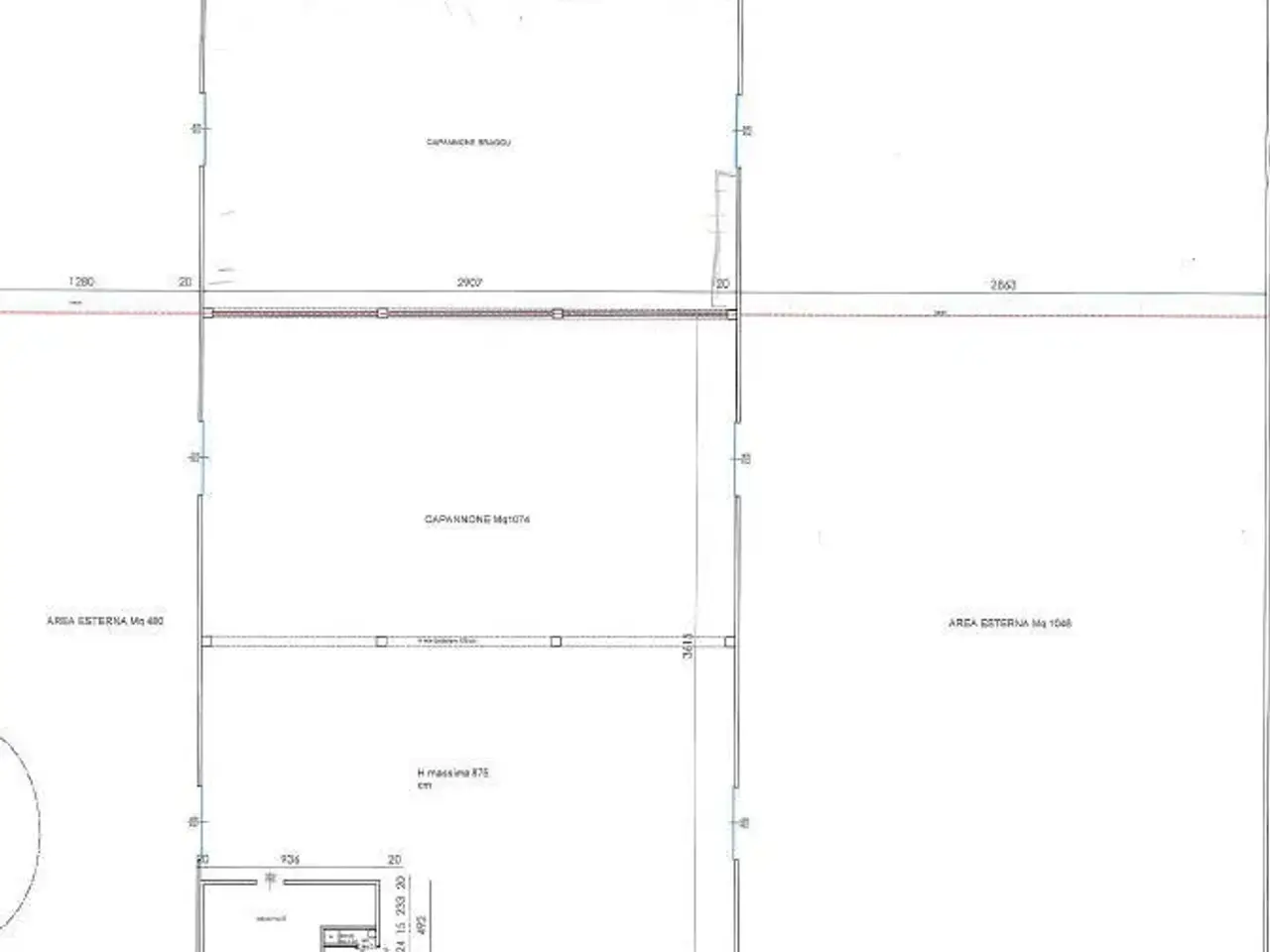Capannone in Via Sardegna 4, Fiorenzuola D'Arda, {3} - Planimetria 1