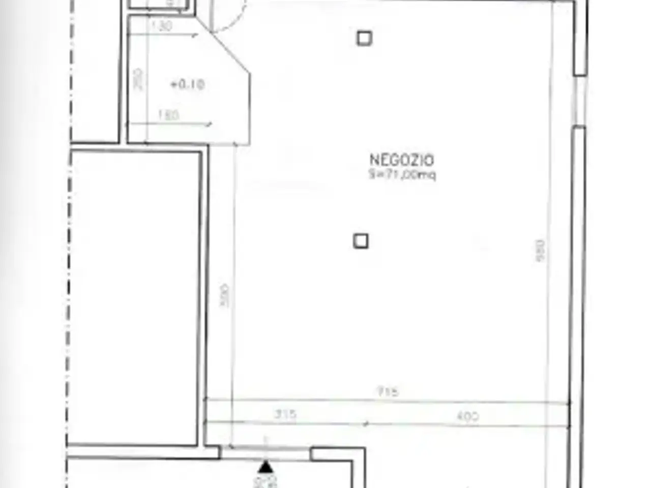 Negozio in Via Giacomo Leopardi 13, Soliera, {3} - Planimetria 1