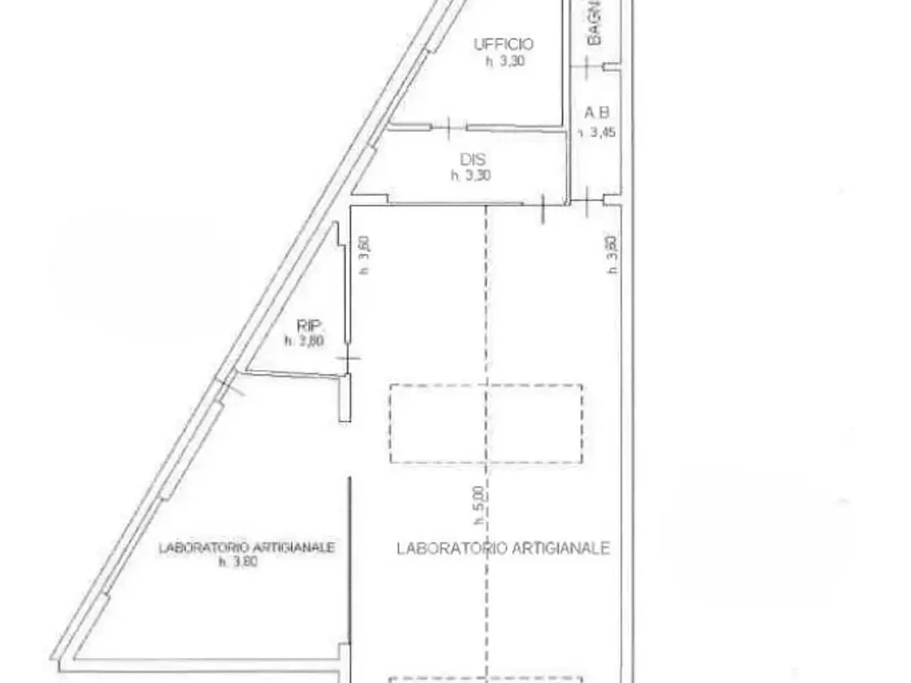 Laboratorio in Via Giuseppe di Vittorio 1, Vaiano, {3} - Planimetria 1