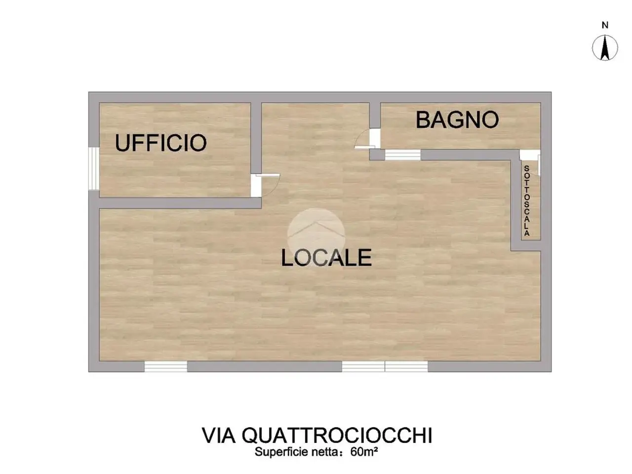 Negozio in C/1 Via Quattrociocchi 79, Bagheria, {3} - Planimetria 1