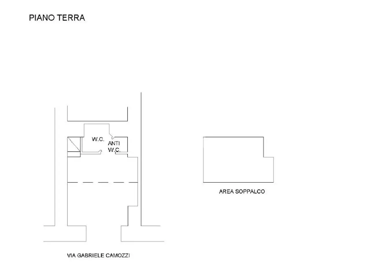 Negozio in Via Gabriele Camozzi 7, Roma, {3} - Planimetria 1