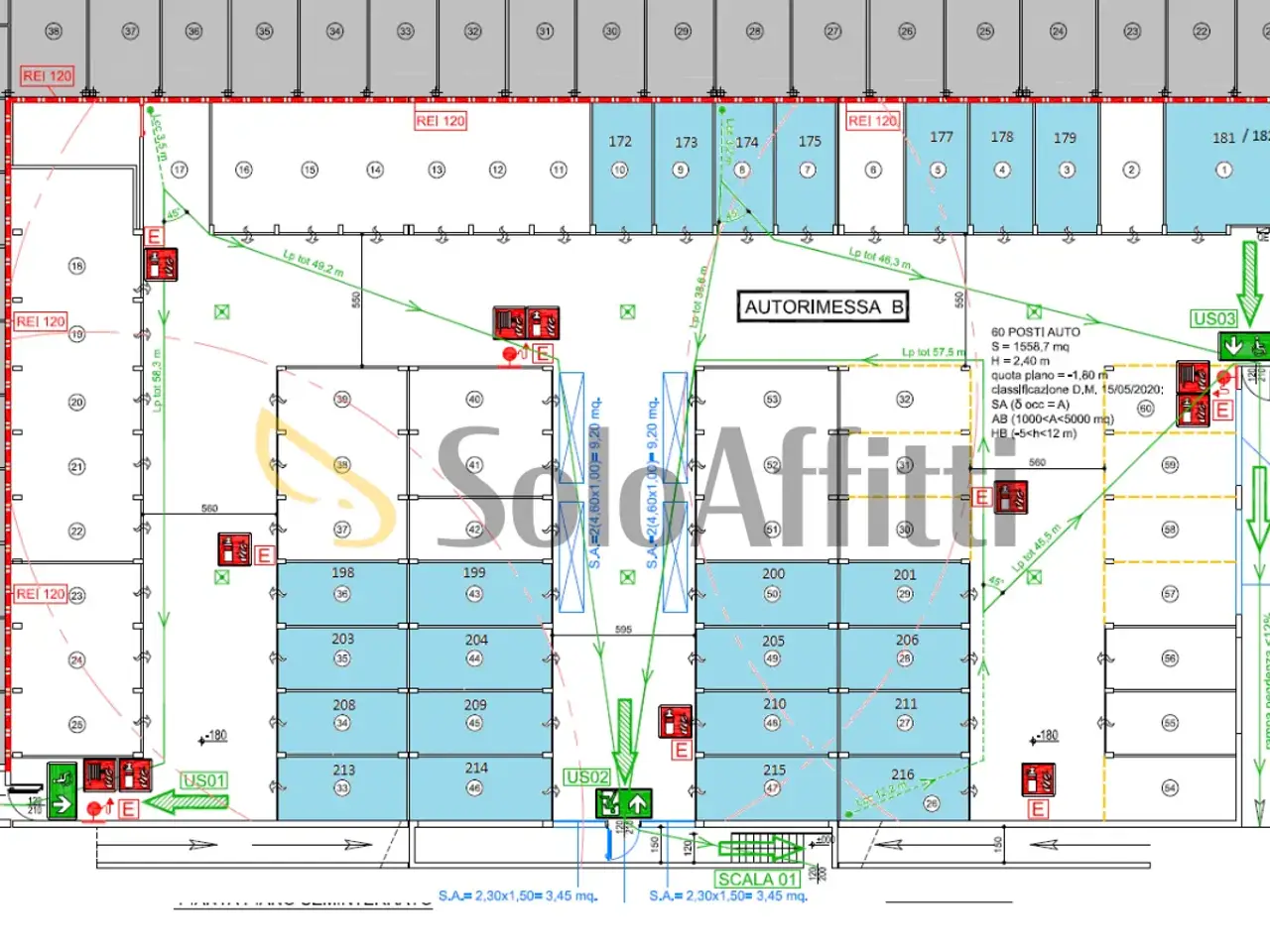 Parcheggio chiuso in Via Montello, Legnago, {3} - Planimetria 1