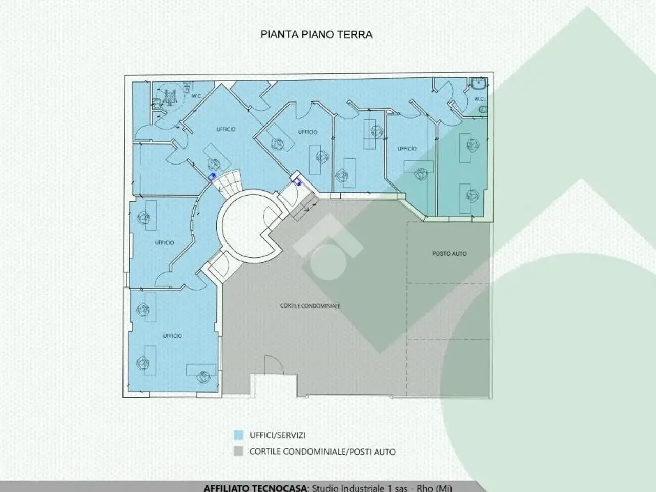 Ufficio in Via Lura 6, Rho, {3} - Planimetria 1