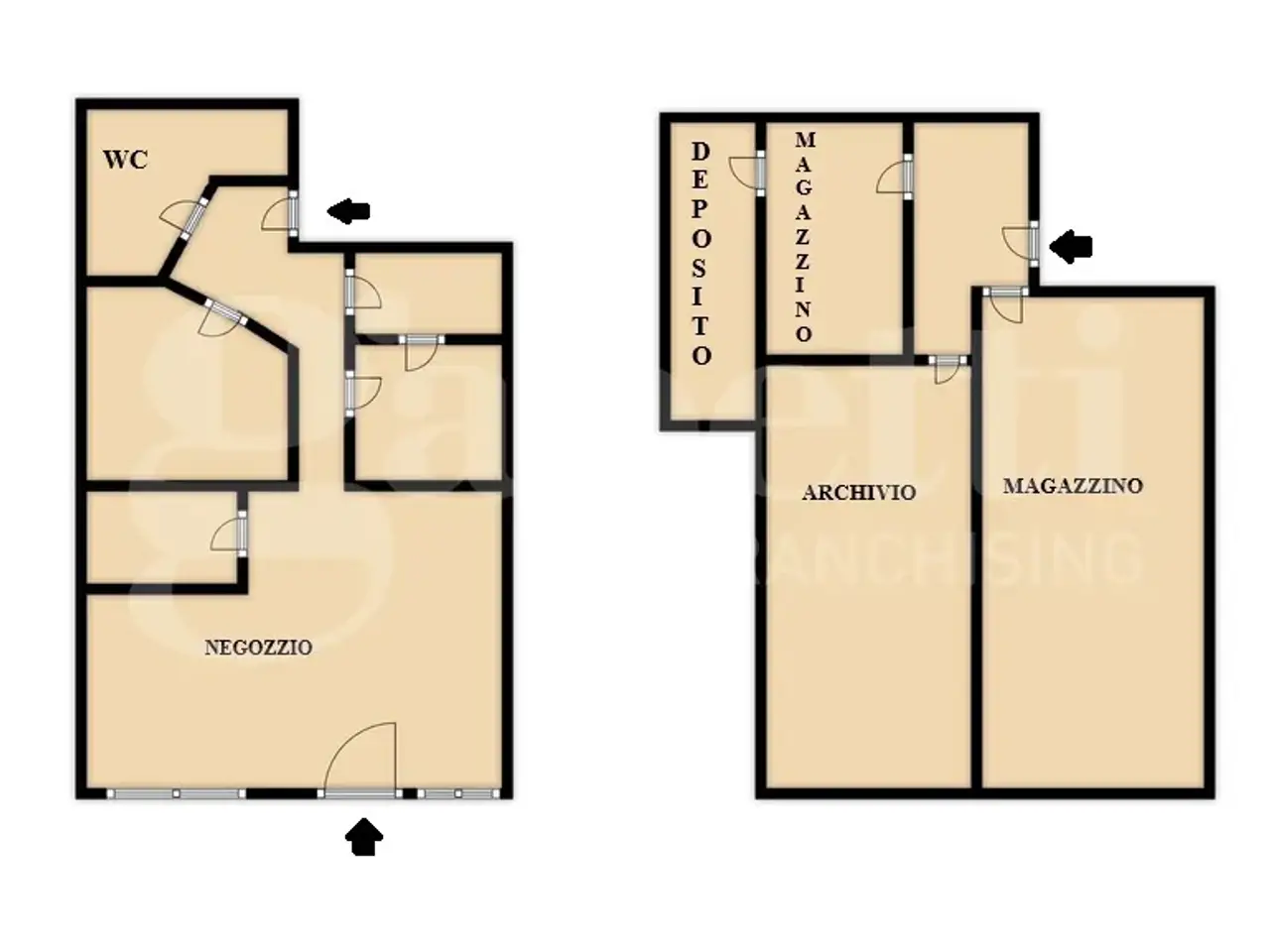 Negozio in Via Padova, Milano, {3} - Planimetria 1