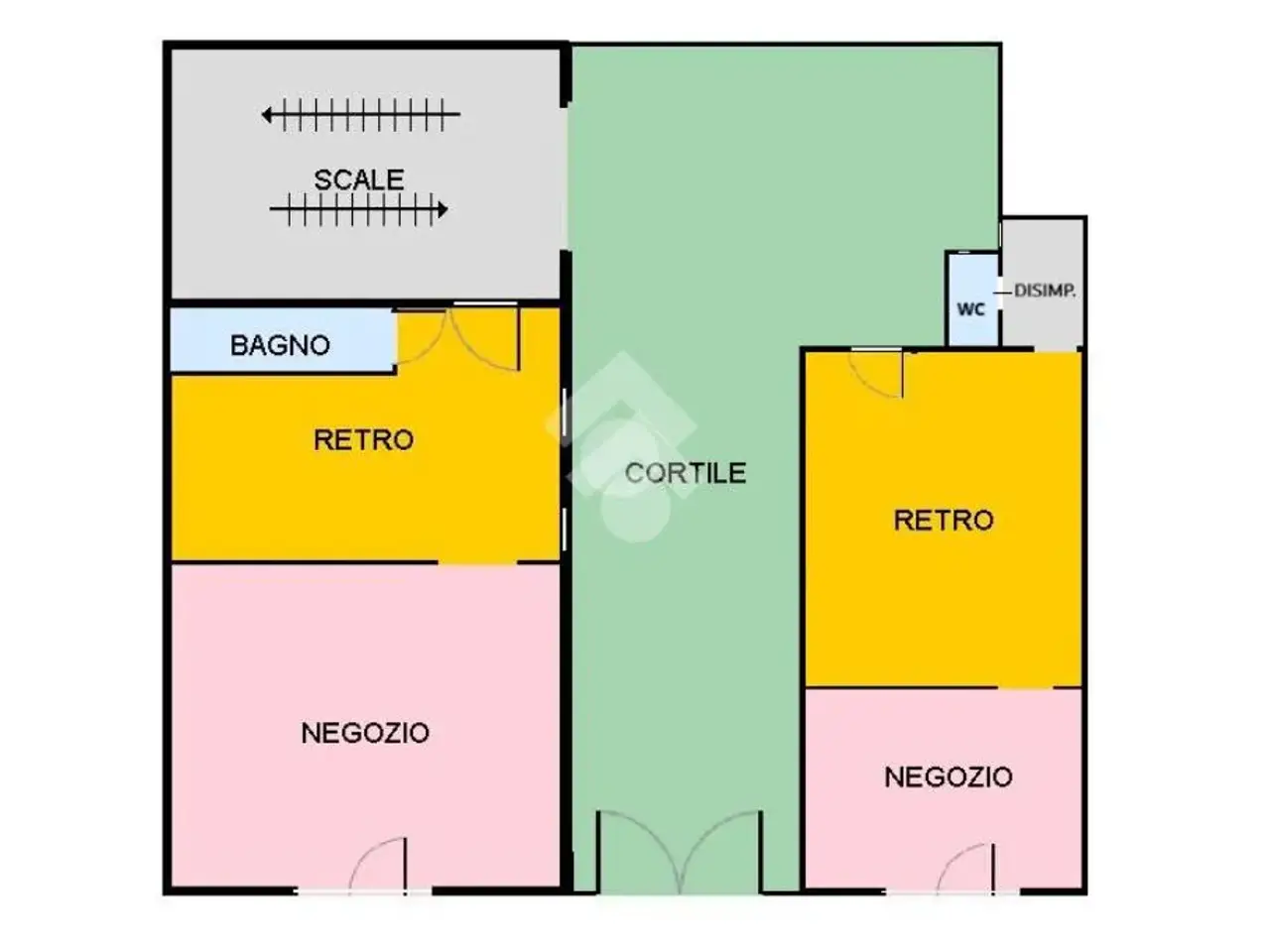 Negozio in Via Galileo Ferraris 9, Livorno Ferraris, {3} - Planimetria 1