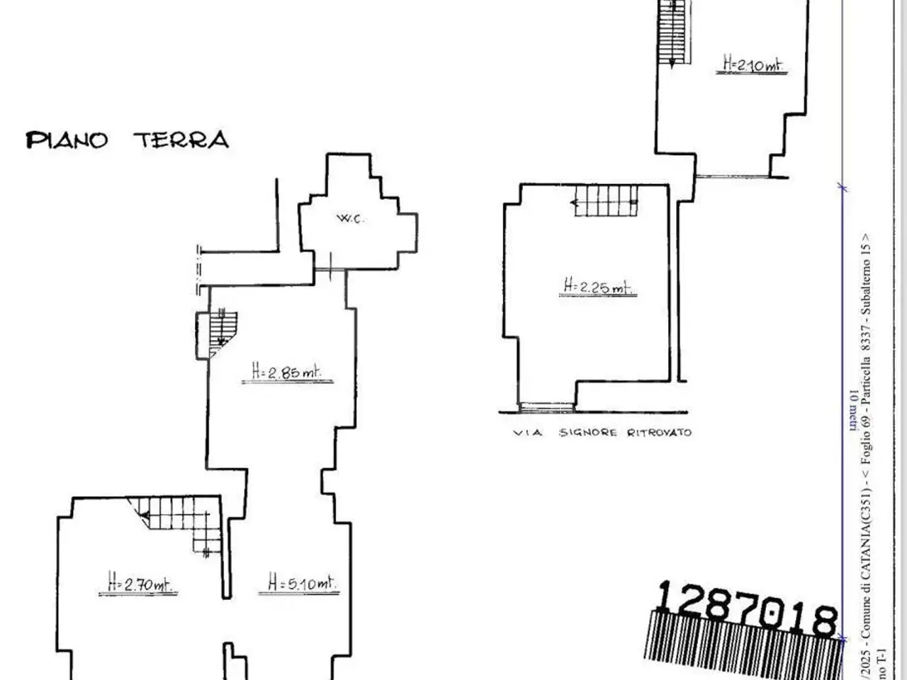 Laboratorio in Via Signore Ritrovato 15, Catania, {3} - Planimetria 1