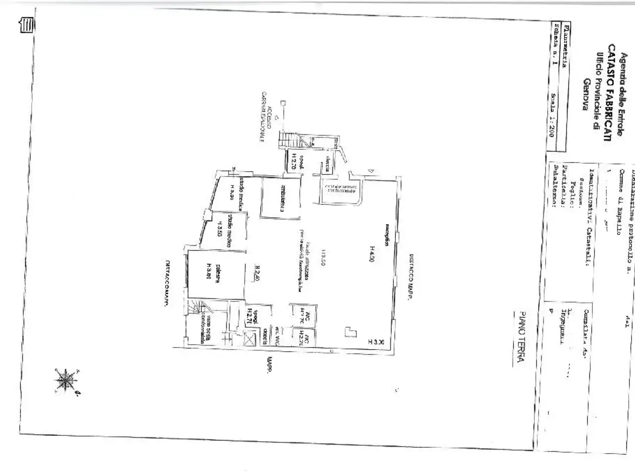 Ufficio in Via Salvo d'Acquisto, Rapallo, {3} - Planimetria 1