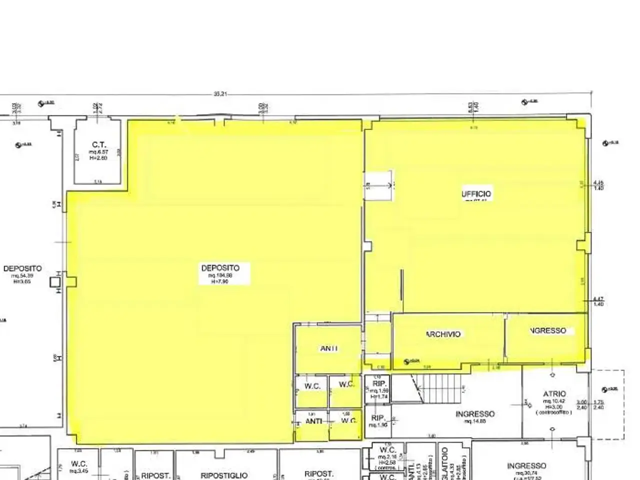 Ufficio in , Forli', {3} - Planimetria 1