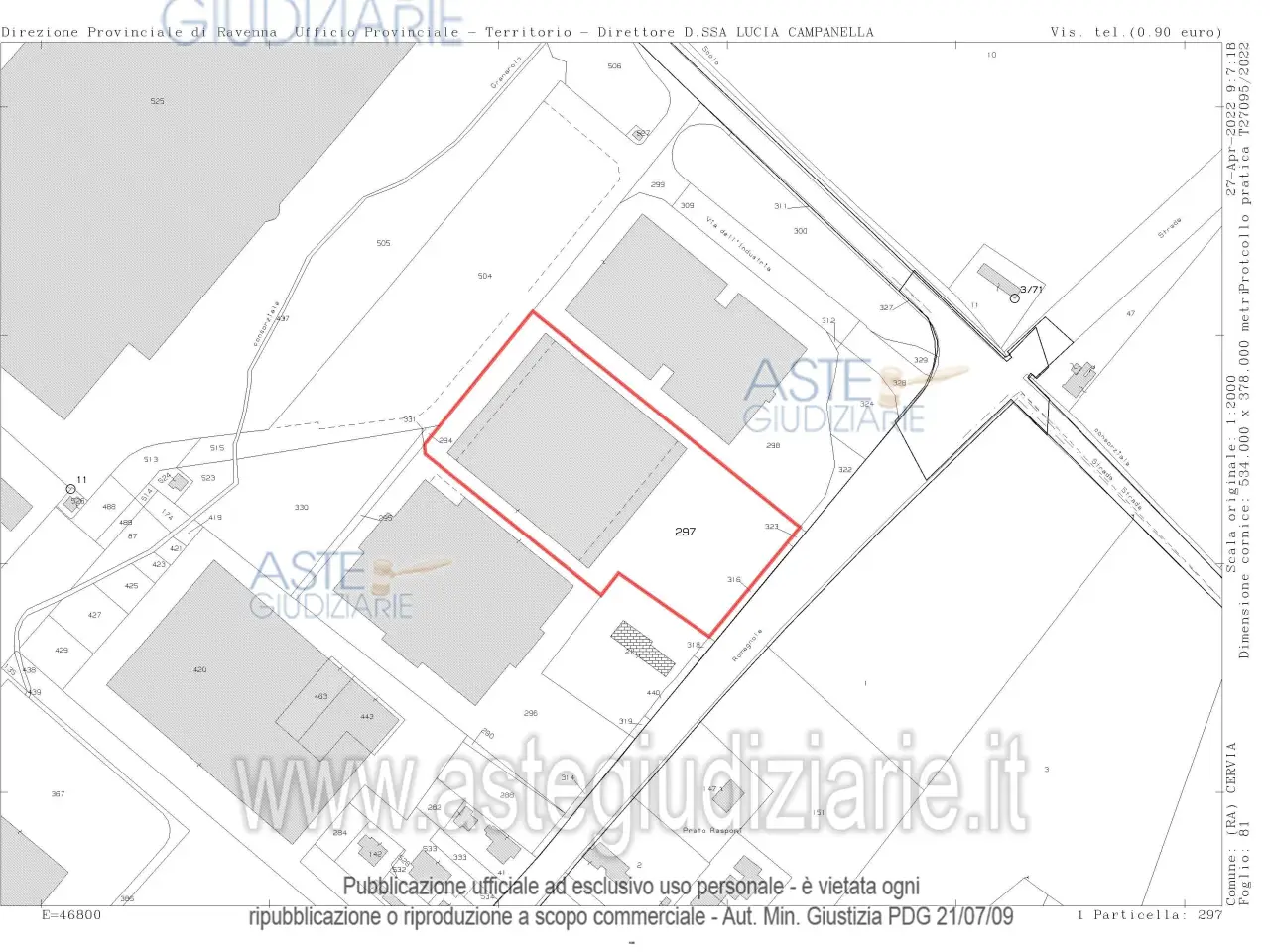 Laboratorio in Località Montaletto, Via dell'Industria, 13 13, Cervia, {3} - Planimetria 1