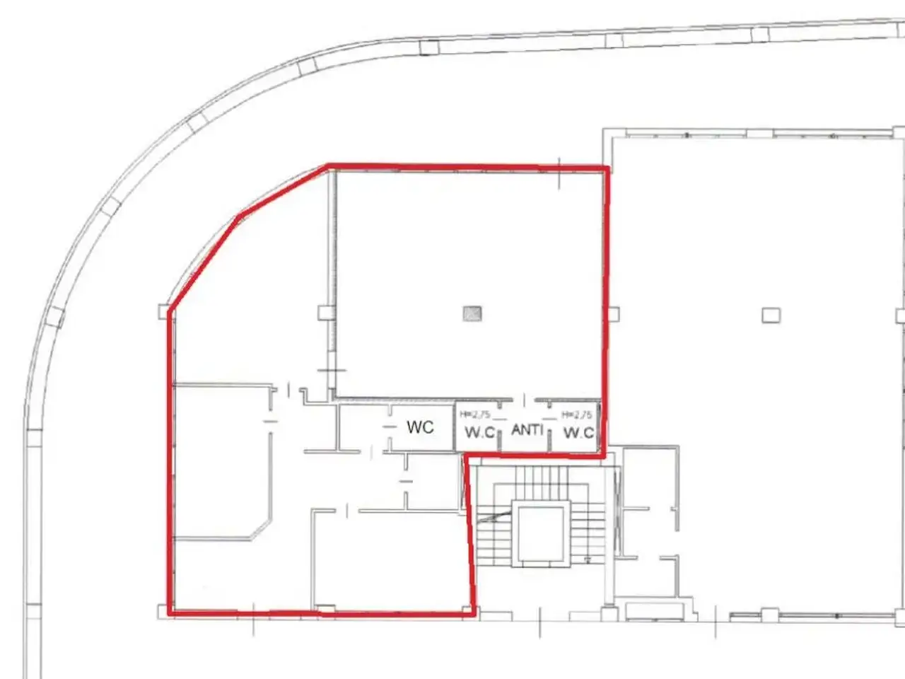 Ufficio in Via Zappiano, Carpi, {3} - Planimetria 1