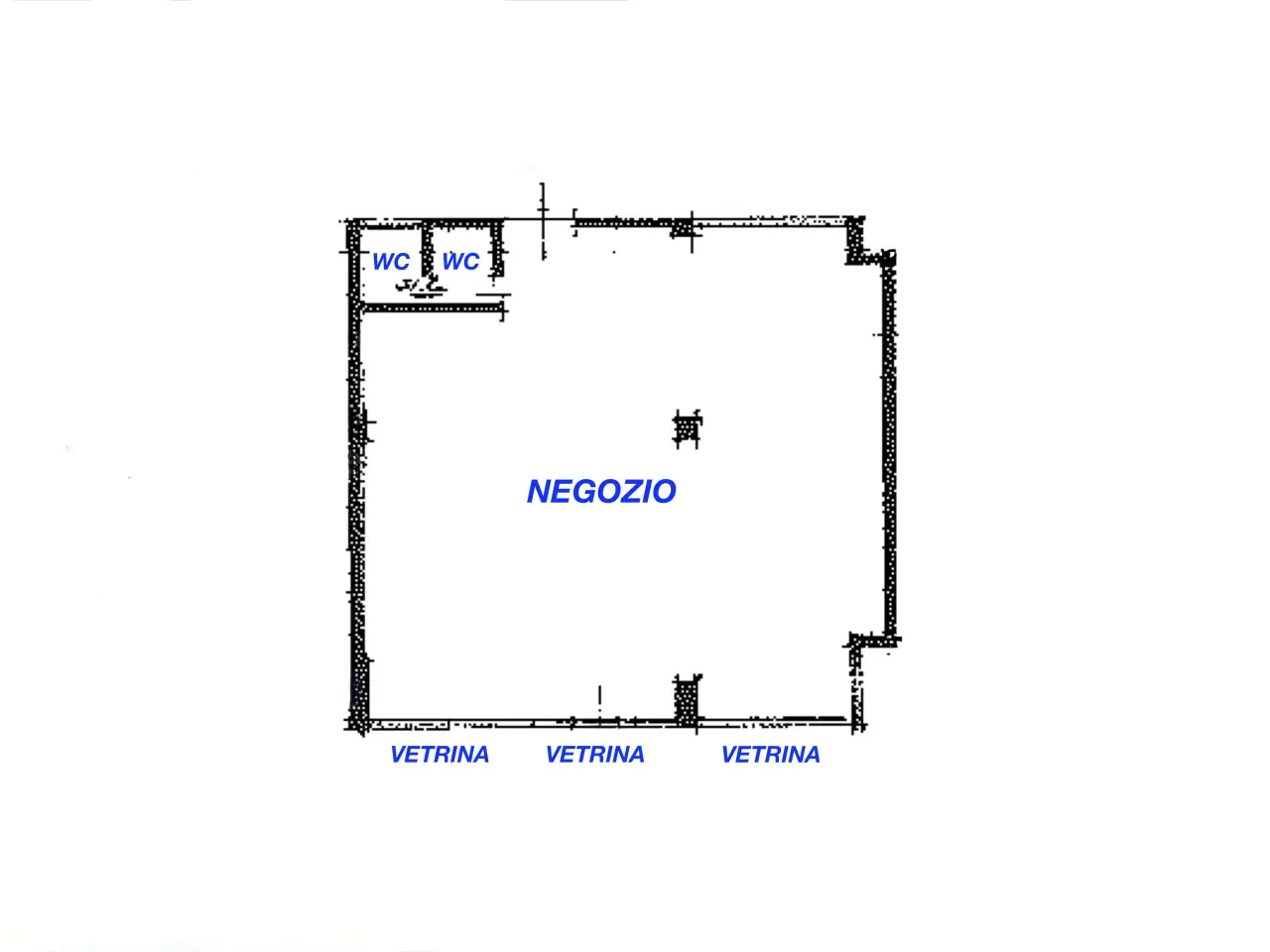 Negozio in Via Ramera 104, Ponteranica, {3} - Planimetria 1