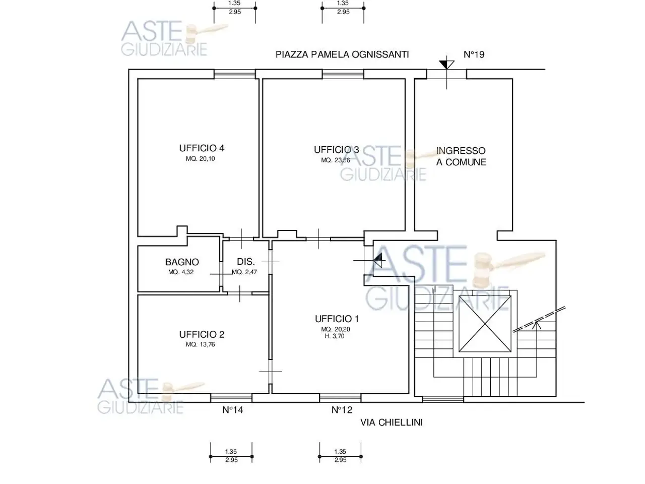 Ufficio in Via Chiellini, 57125 Livorno LI, Italia 57125, Livorno, {3} - Planimetria 1