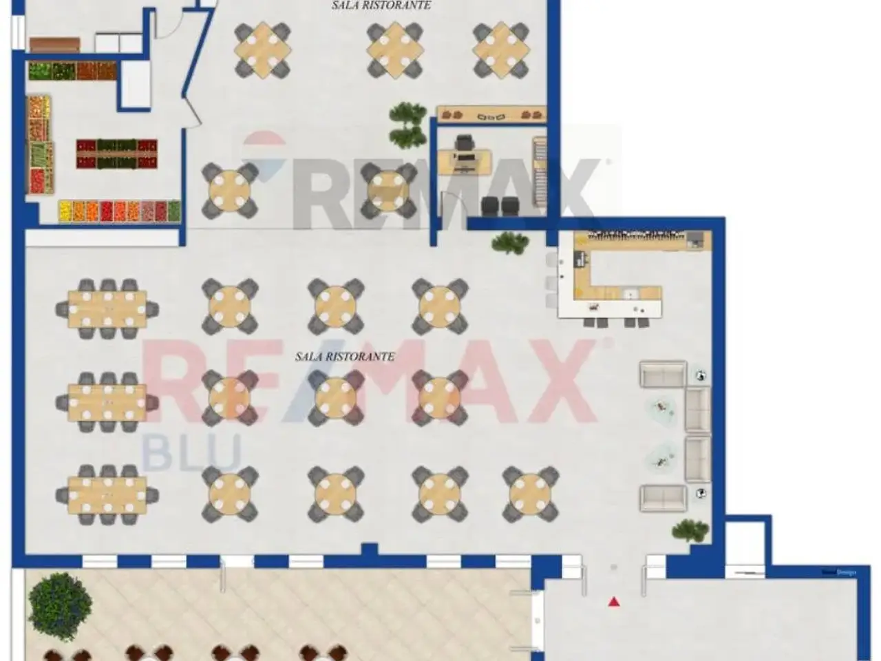 Negozio in Via Flaminia 8, Rignano Flaminio, {3} - Planimetria 1