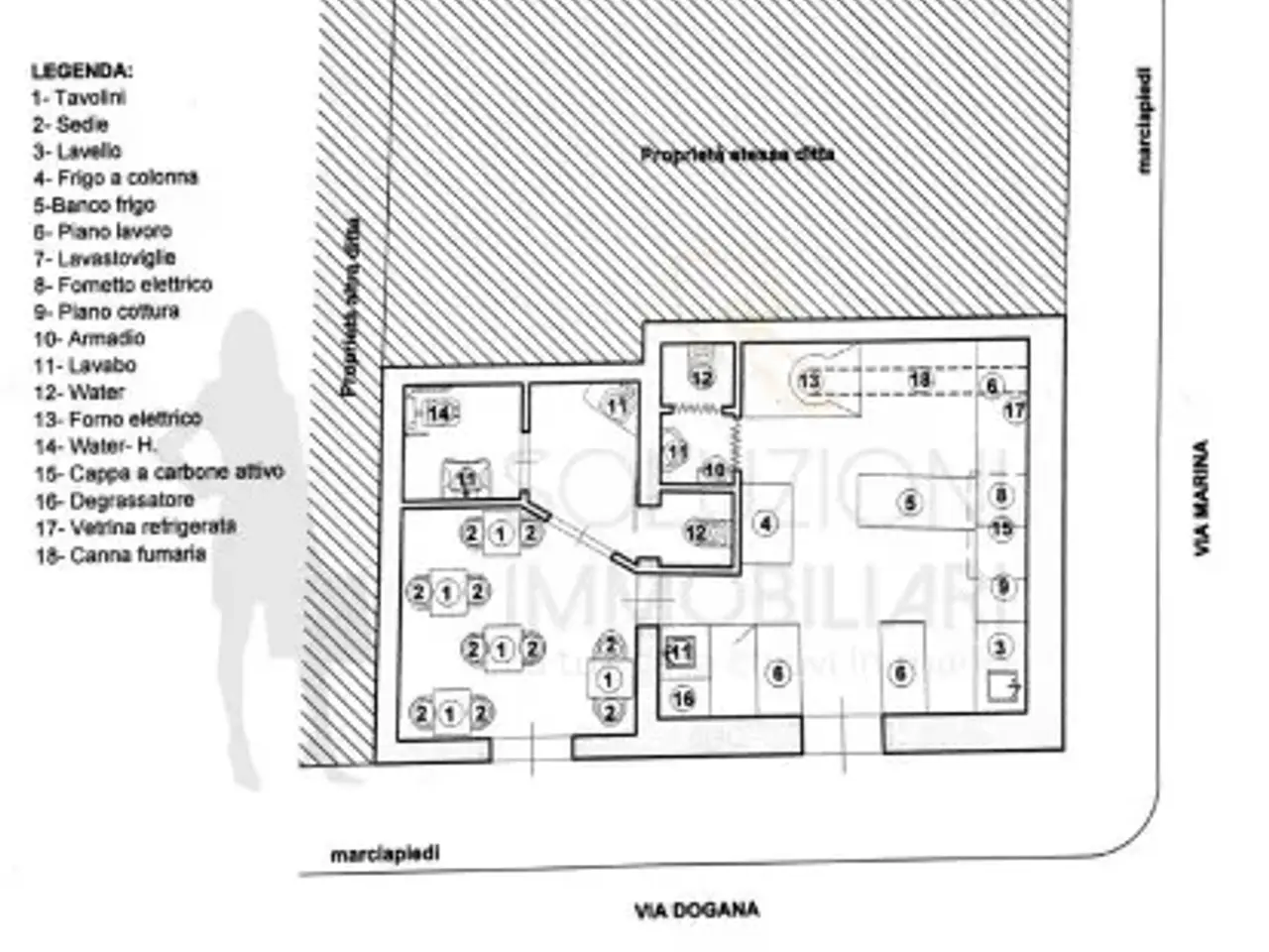 Pizzeria in Via Dogana 24, San Vito Lo Capo, {3} - Planimetria 1