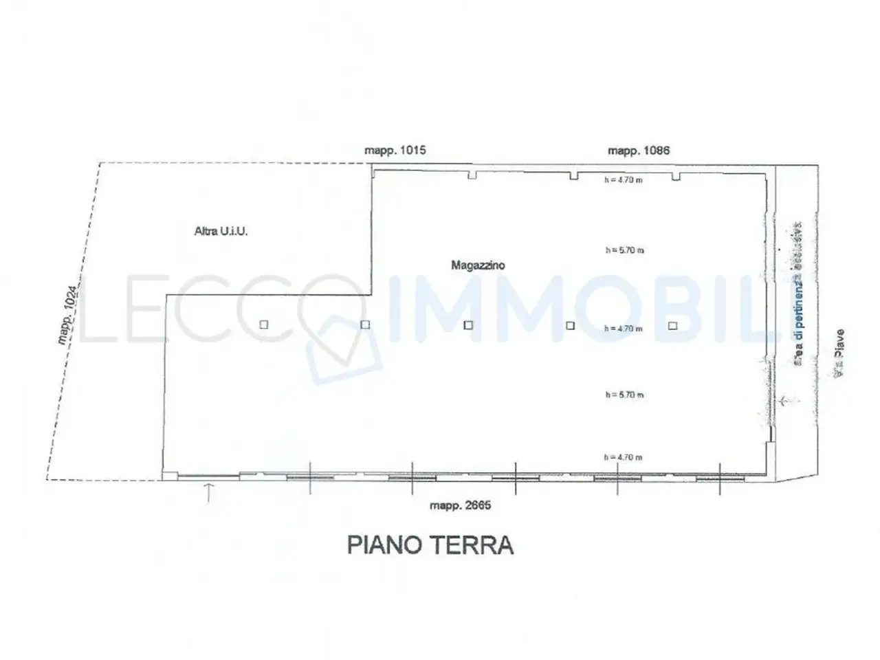Capannone in Via Piave 3, Vercurago, {3} - Planimetria 1