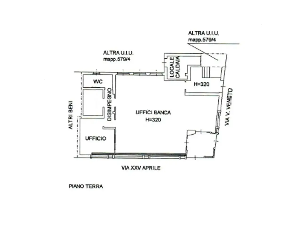 Ufficio in Via 25 Aprile, N. 17, Parona, {3} - Planimetria 1