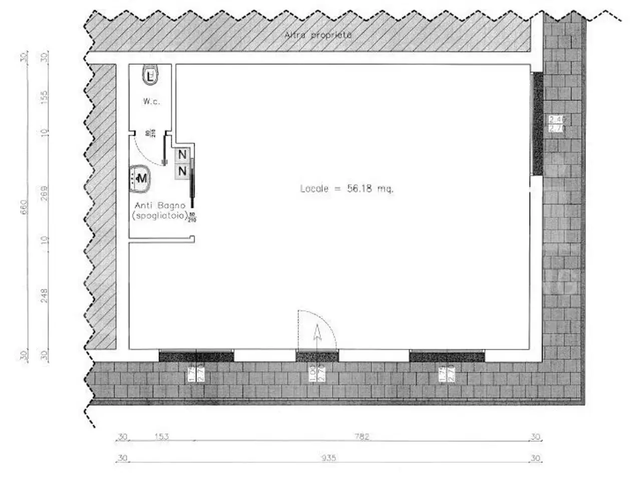 Negozio in Circonvallazione Liberazione, San Giovanni In Persiceto, {3} - Planimetria 1