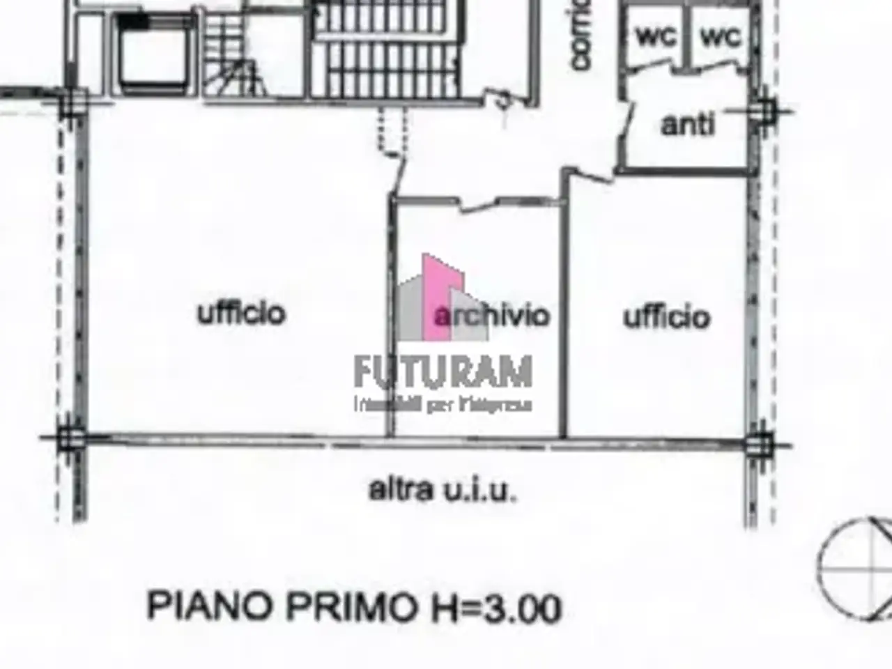 Ufficio in Via Giulio Natta, Vicenza, {3} - Planimetria 1